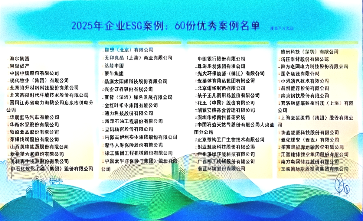 三峡国际入选国家生态环境部“2025年企业ESG优秀案例”